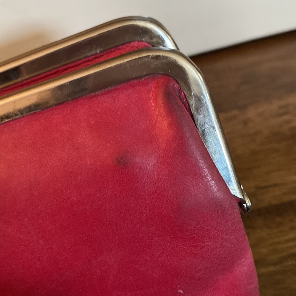 Hobo Raspberry Color Large Clutch - image 7